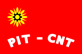 [Flag of the labor union PIT-CNT]
